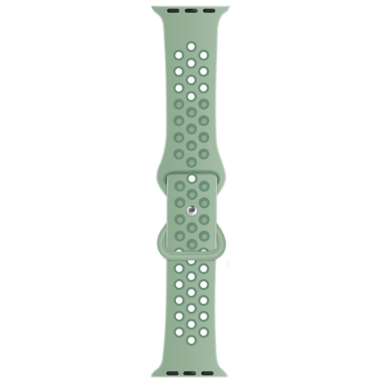 Cinturino di ricambio in silicone liquido bicolore con fibbia a farfalla per Apple Watch Series, 7 45mm / 6 & SE & 5 & 4 44mm / 3 & 2 & 1 42mm