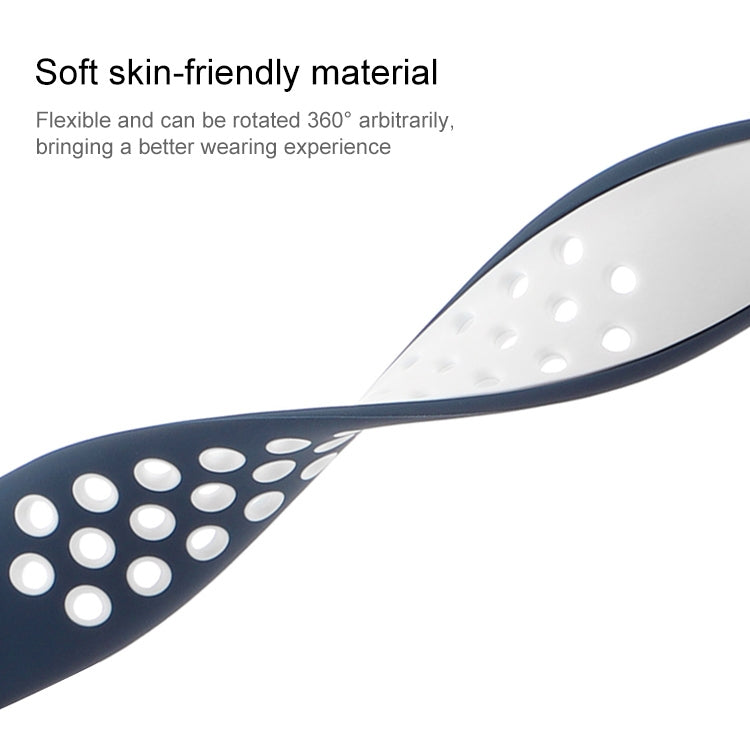 Cinturino di ricambio in silicone liquido bicolore con fibbia a farfalla per Apple Watch Series, 7 45mm / 6 & SE & 5 & 4 44mm / 3 & 2 & 1 42mm