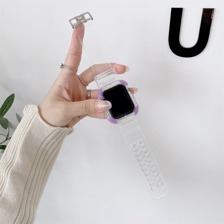 Cinturino di ricambio con cinturino di ricambio a contrasto di colore integrato per la serie Apple Watch, 7 41mm / 6 & SE & 5 & 4 40mm / 3 & 2 & 1 38mm, 7 45mm / 6 & SE & 5 & 4 44mm / 3 & 2 & 1 42mm