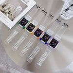 Cinturino di ricambio con cinturino di ricambio a contrasto di colore integrato per la serie Apple Watch, 7 41mm / 6 & SE & 5 & 4 40mm / 3 & 2 & 1 38mm, 7 45mm / 6 & SE & 5 & 4 44mm / 3 & 2 & 1 42mm