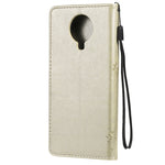 Custodia in pelle sintetica a vibrazione orizzontale con motivo ad albero e gatto con supporto e fessure per carte, portafoglio e cordino, For Nokia 6.3, For Nokia G20