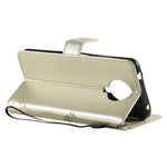 Custodia in pelle sintetica a vibrazione orizzontale con motivo ad albero e gatto con supporto e fessure per carte, portafoglio e cordino, For Nokia 6.3, For Nokia G20