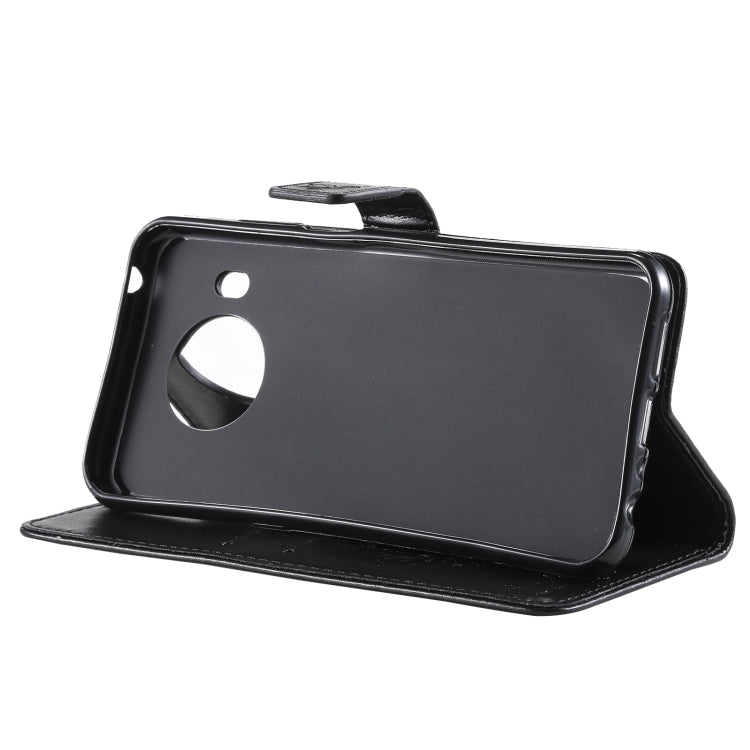 Custodia in pelle sintetica a vibrazione orizzontale con motivo ad albero e gatto con supporto e fessure per carte, portafoglio e cordino, For Nokia X10, For Nokia 5.3