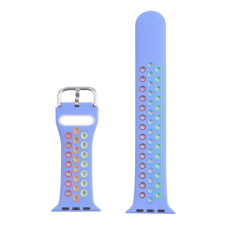 Cinturino di ricambio in silicone con fibbia in metallo per Apple Watch Series, 7 41mm / 6 & SE & 5 & 4 40mm / 3 & 2 & 1 38mm