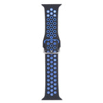 Cinturino di ricambio in silicone con fibbia in metallo per Apple Watch Series, 7 41mm / 6 & SE & 5 & 4 40mm / 3 & 2 & 1 38mm