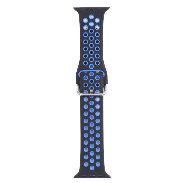 Cinturino di ricambio in silicone con fibbia in metallo per Apple Watch Series, 7 41mm / 6 & SE & 5 & 4 40mm / 3 & 2 & 1 38mm