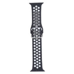 Cinturino di ricambio in silicone con fibbia in metallo per Apple Watch Series, 7 41mm / 6 & SE & 5 & 4 40mm / 3 & 2 & 1 38mm