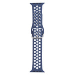 Cinturino di ricambio in silicone con fibbia in metallo per Apple Watch Series, 7 41mm / 6 & SE & 5 & 4 40mm / 3 & 2 & 1 38mm