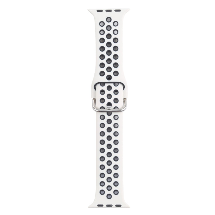 Cinturino di ricambio in silicone con fibbia in metallo per Apple Watch Series, 7 41mm / 6 & SE & 5 & 4 40mm / 3 & 2 & 1 38mm
