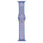Cinturino di ricambio in silicone con fibbia in metallo per Apple Watch Series, 7 41mm / 6 & SE & 5 & 4 40mm / 3 & 2 & 1 38mm