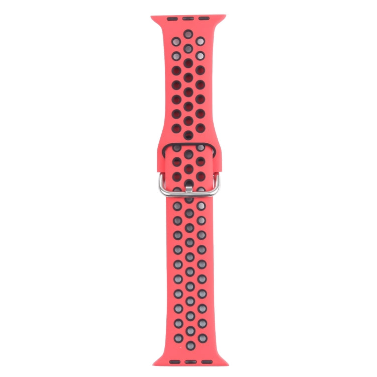 Cinturino di ricambio in silicone con fibbia in metallo per Apple Watch Series, 7 41mm / 6 & SE & 5 & 4 40mm / 3 & 2 & 1 38mm