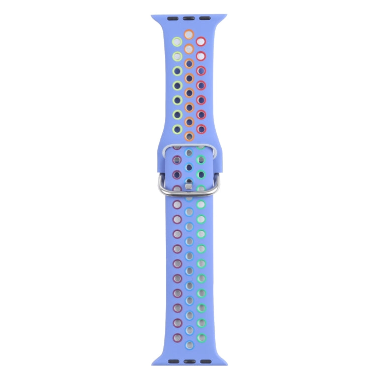 Cinturino di ricambio in silicone con fibbia in metallo per Apple Watch Series, 7 45mm / 6 & SE & 5 & 4 44mm / 3 & 2 & 1 42mm