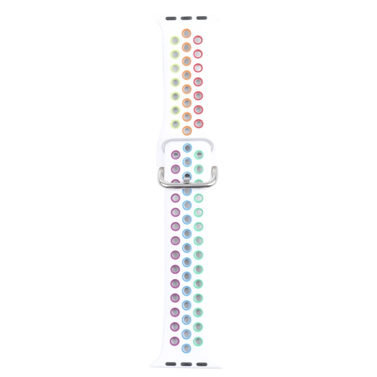 Cinturino di ricambio in silicone con fibbia in metallo per Apple Watch Series, 7 45mm / 6 & SE & 5 & 4 44mm / 3 & 2 & 1 42mm