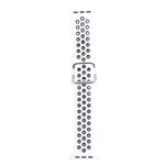 Cinturino di ricambio in silicone con fibbia in metallo per Apple Watch Series, 7 45mm / 6 & SE & 5 & 4 44mm / 3 & 2 & 1 42mm