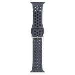 Cinturino di ricambio in silicone con fibbia in metallo per Apple Watch Series, 7 45mm / 6 & SE & 5 & 4 44mm / 3 & 2 & 1 42mm