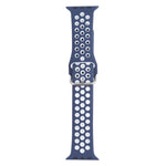Cinturino di ricambio in silicone con fibbia in metallo per Apple Watch Series, 7 45mm / 6 & SE & 5 & 4 44mm / 3 & 2 & 1 42mm