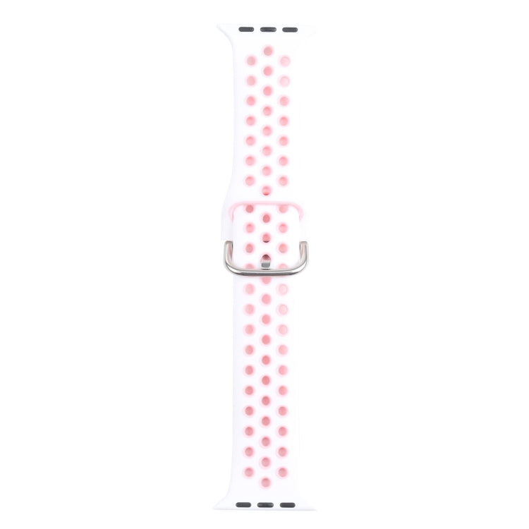 Cinturino di ricambio in silicone con fibbia in metallo per Apple Watch Series, 7 45mm / 6 & SE & 5 & 4 44mm / 3 & 2 & 1 42mm