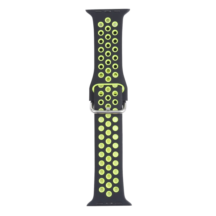 Cinturino di ricambio in silicone con fibbia in metallo per Apple Watch Series, 7 45mm / 6 & SE & 5 & 4 44mm / 3 & 2 & 1 42mm