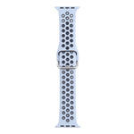Cinturino di ricambio in silicone con fibbia in metallo per Apple Watch Series, 7 45mm / 6 & SE & 5 & 4 44mm / 3 & 2 & 1 42mm