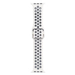 Cinturino di ricambio in silicone con fibbia in metallo per Apple Watch Series, 7 45mm / 6 & SE & 5 & 4 44mm / 3 & 2 & 1 42mm