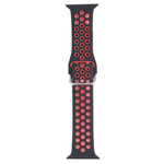 Cinturino di ricambio in silicone con fibbia in metallo per Apple Watch Series, 7 45mm / 6 & SE & 5 & 4 44mm / 3 & 2 & 1 42mm
