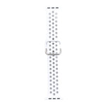 Cinturino di ricambio in silicone con fibbia in metallo per Apple Watch Series, 7 45mm / 6 & SE & 5 & 4 44mm / 3 & 2 & 1 42mm