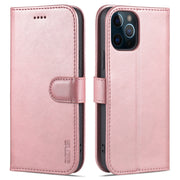 AZNS Skin Feel Calf Texture Custodia in pelle con apertura orizzontale con slot per carte, supporto e portafoglio, For iPhone 12 Pro, For iPhone 12 Pro Max