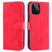 AZNS Skin Feel Calf Texture Custodia in pelle con apertura orizzontale con slot per carte, supporto e portafoglio, For iPhone 12 Pro, For iPhone 12 Pro Max