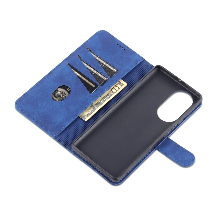 AZNS Skin Feel Calf Texture Custodia in pelle con apertura orizzontale con slot per carte, supporto e portafoglio, For Honor 50, For Honor 50 Pro