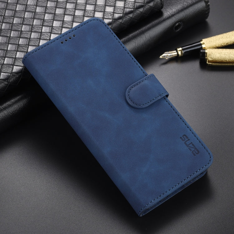 AZNS Skin Feel Calf Texture Custodia in pelle con apertura orizzontale con slot per carte, supporto e portafoglio, For Honor 50, For Honor 50 Pro