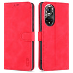 AZNS Skin Feel Calf Texture Custodia in pelle con apertura orizzontale con slot per carte, supporto e portafoglio, For Honor 50, For Honor 50 Pro