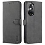 AZNS Skin Feel Calf Texture Custodia in pelle con apertura orizzontale con slot per carte, supporto e portafoglio, For Honor 50, For Honor 50 Pro