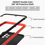 Custodia protettiva antiurto per PC + TPU a doppia copertura a 360 gradi, For Samsung Galaxy A32 5G, For Samsung Galaxy A32 4G, For Samsung Galaxy A72 5G / 4G, For Samsung Galaxy A52 5G / 4G, For Samsung Galaxy A22 5G, For Samsung Galaxy A21s          ...