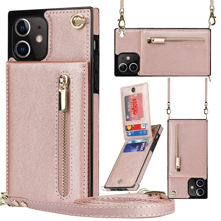 Custodia portafoglio TPU e PU con cerniera per iPhone 12 Pro Max