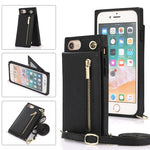 Custodia portafoglio TPU e PU con cerniera per iPhone 12 Pro Max