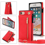 Custodia portafoglio TPU e PU con cerniera per iPhone 12 Pro Max