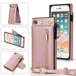 Custodia portafoglio TPU e PU con cerniera per iPhone 12 Pro Max