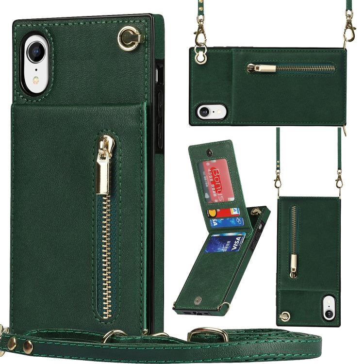 Custodia portafoglio TPU e PU con cerniera per iPhone XS Max