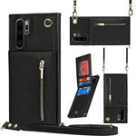 Custodia con cover posteriore quadrata in TPU + PU con cerniera a tracolla con supporto e slot per schede e portafoglio e cinturino, For Huawei P30 Pro, For Huawei P40, For Huawei P40 Pro