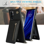 Custodia con cover posteriore quadrata in TPU + PU con cerniera a tracolla con supporto e slot per schede e portafoglio e cinturino, For Huawei P30 Pro, For Huawei P40, For Huawei P40 Pro