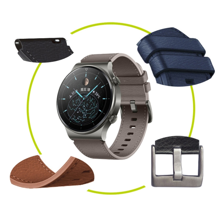 Cinturino di ricambio per cinturino in pelle, For Huawei Watch GT2 Pro
