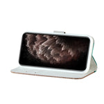 Custodia portafoglio in pelle effetto coccodrillo per iPhone 13