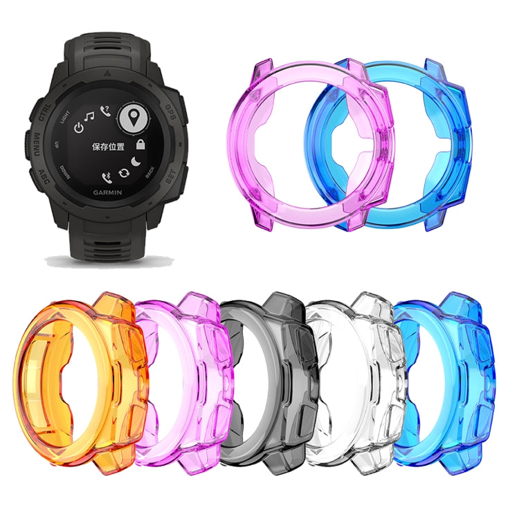 Custodia protettiva color caramella in TPU semi-confezione, For Garmin Instinct
