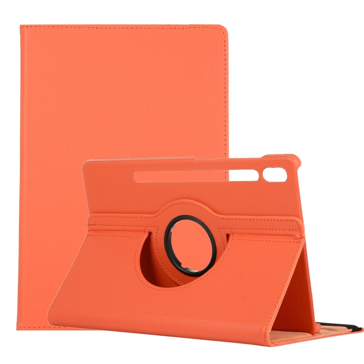 Litchi Texture Flip orizzontale Custodia in pelle con rotazione a 360 gradi con supporto, For Samsung Galaxy Tab S7 FE T730