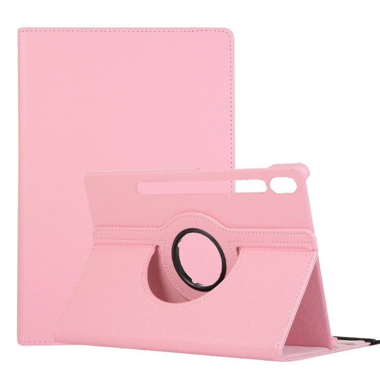 Litchi Texture Flip orizzontale Custodia in pelle con rotazione a 360 gradi con supporto, For Samsung Galaxy Tab S7 FE T730