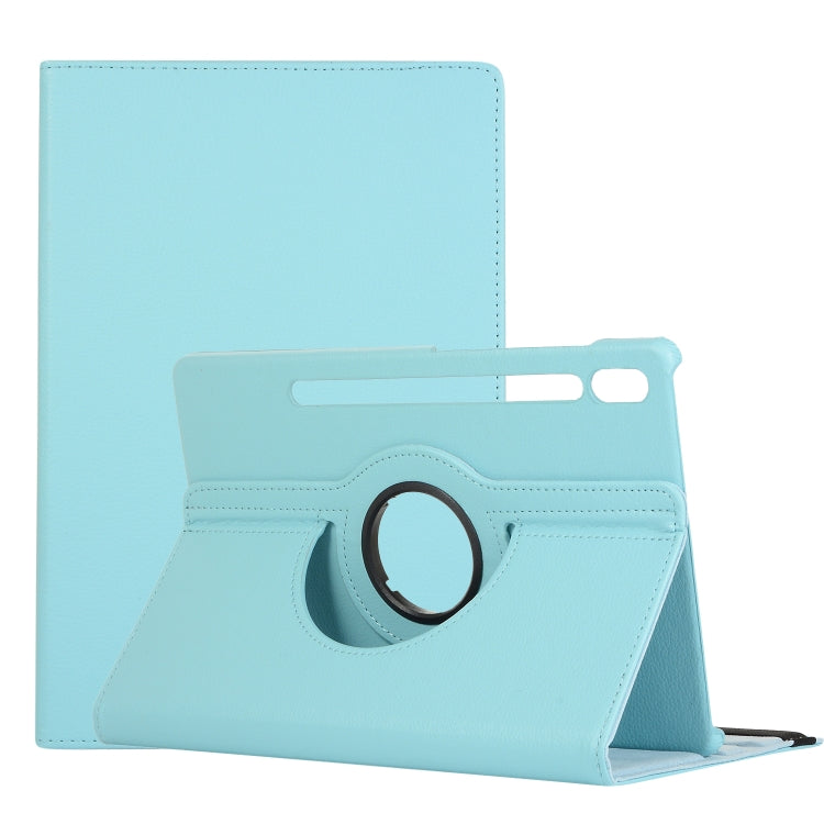 Litchi Texture Flip orizzontale Custodia in pelle con rotazione a 360 gradi con supporto, For Samsung Galaxy Tab S7 FE T730
