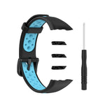Per Huawei Band 6 / Honor Band 6 Cinturino di ricambio universale in silicone traspirante bicolore
