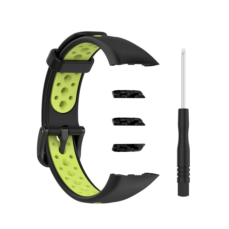 Per Huawei Band 6 / Honor Band 6 Cinturino di ricambio universale in silicone traspirante bicolore
