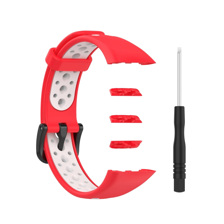 Per Huawei Band 6 / Honor Band 6 Cinturino di ricambio universale in silicone traspirante bicolore