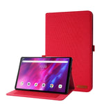 Custodia in pelle TPU a vibrazione orizzontale con struttura in tessuto con supporto, For Lenovo Tab K10, For Huawei MatePad 11 2021